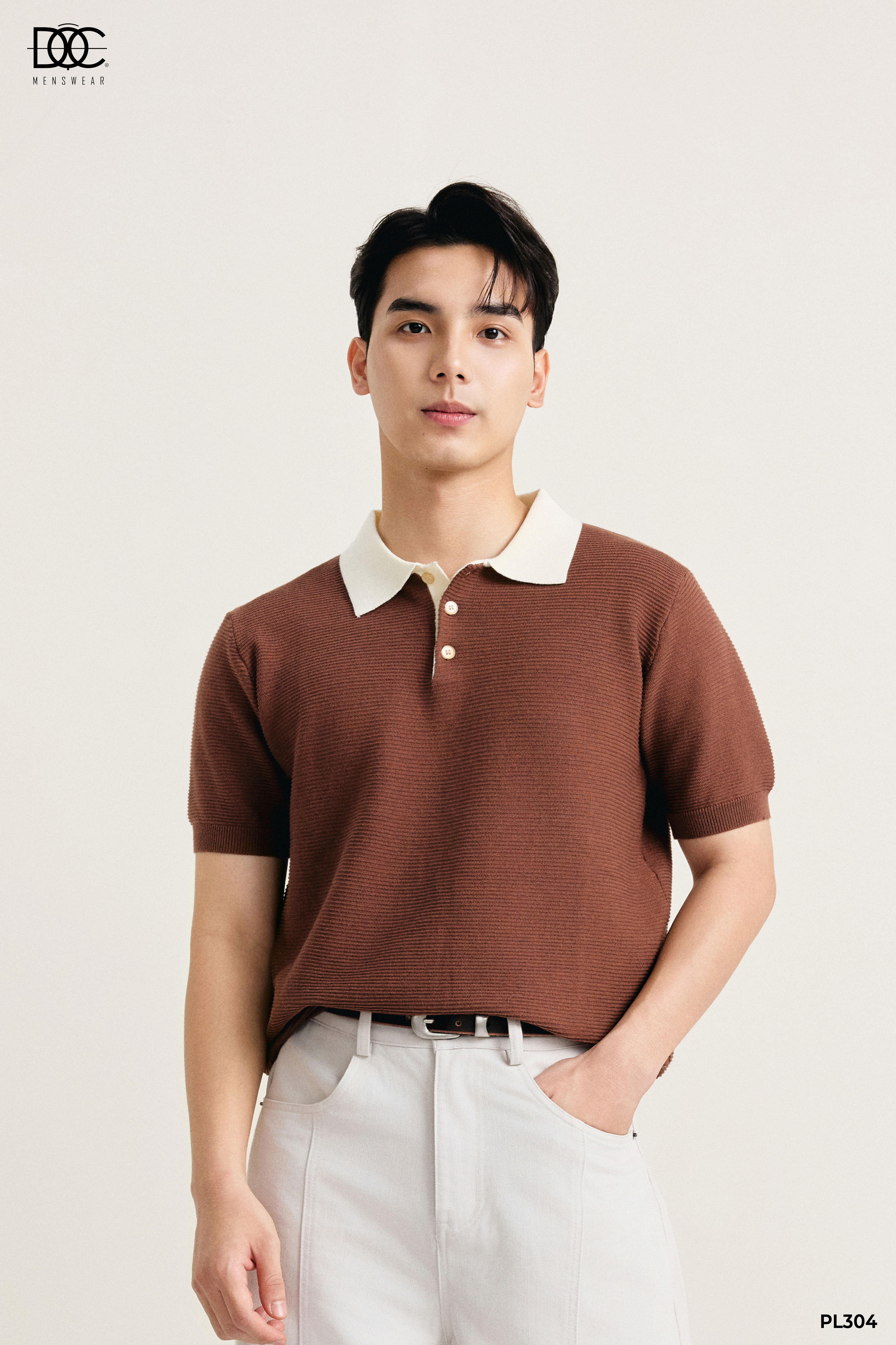 Áo polo mongtoghi basic phối cổ - PL304