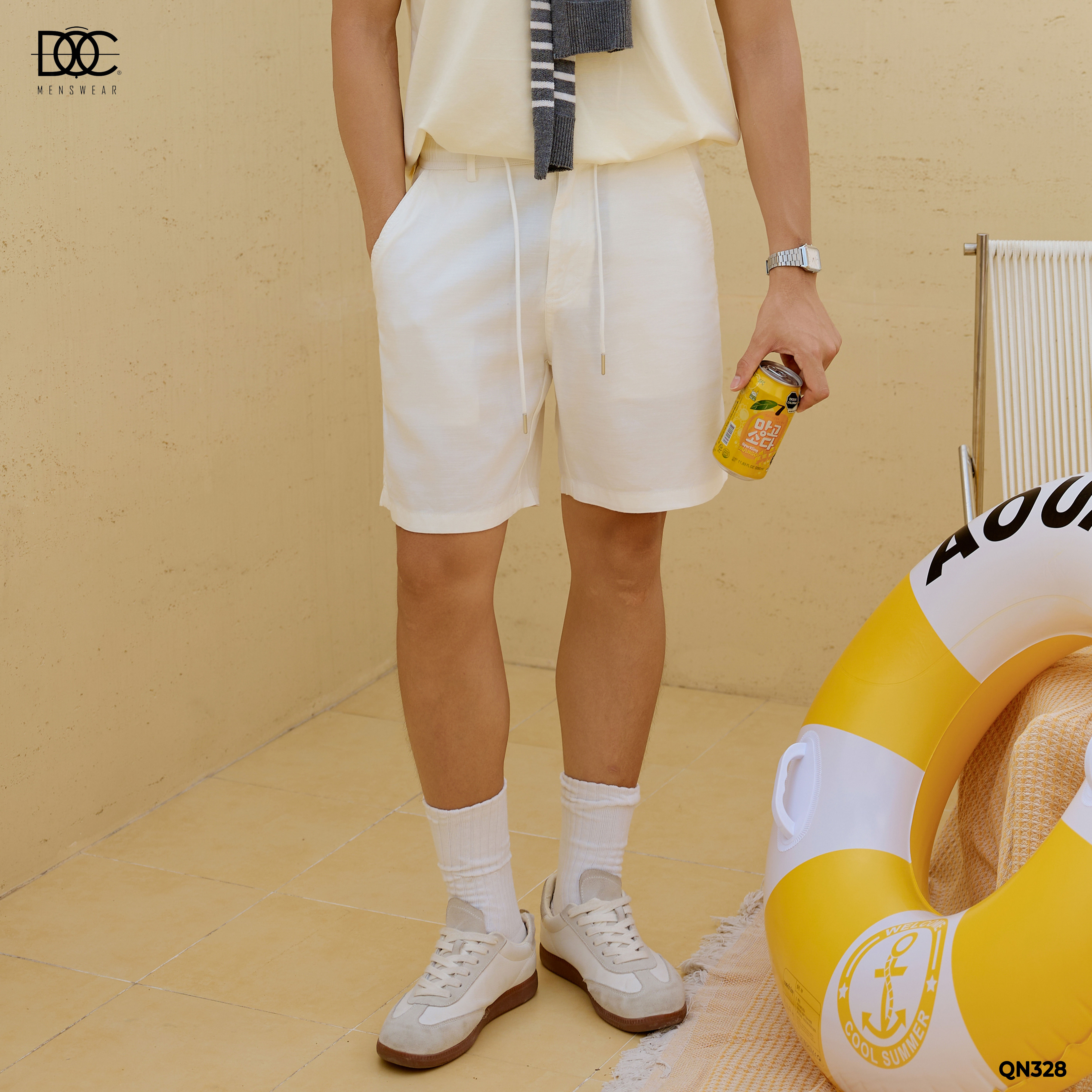 Quần short Cotton twill mỏng - QN328