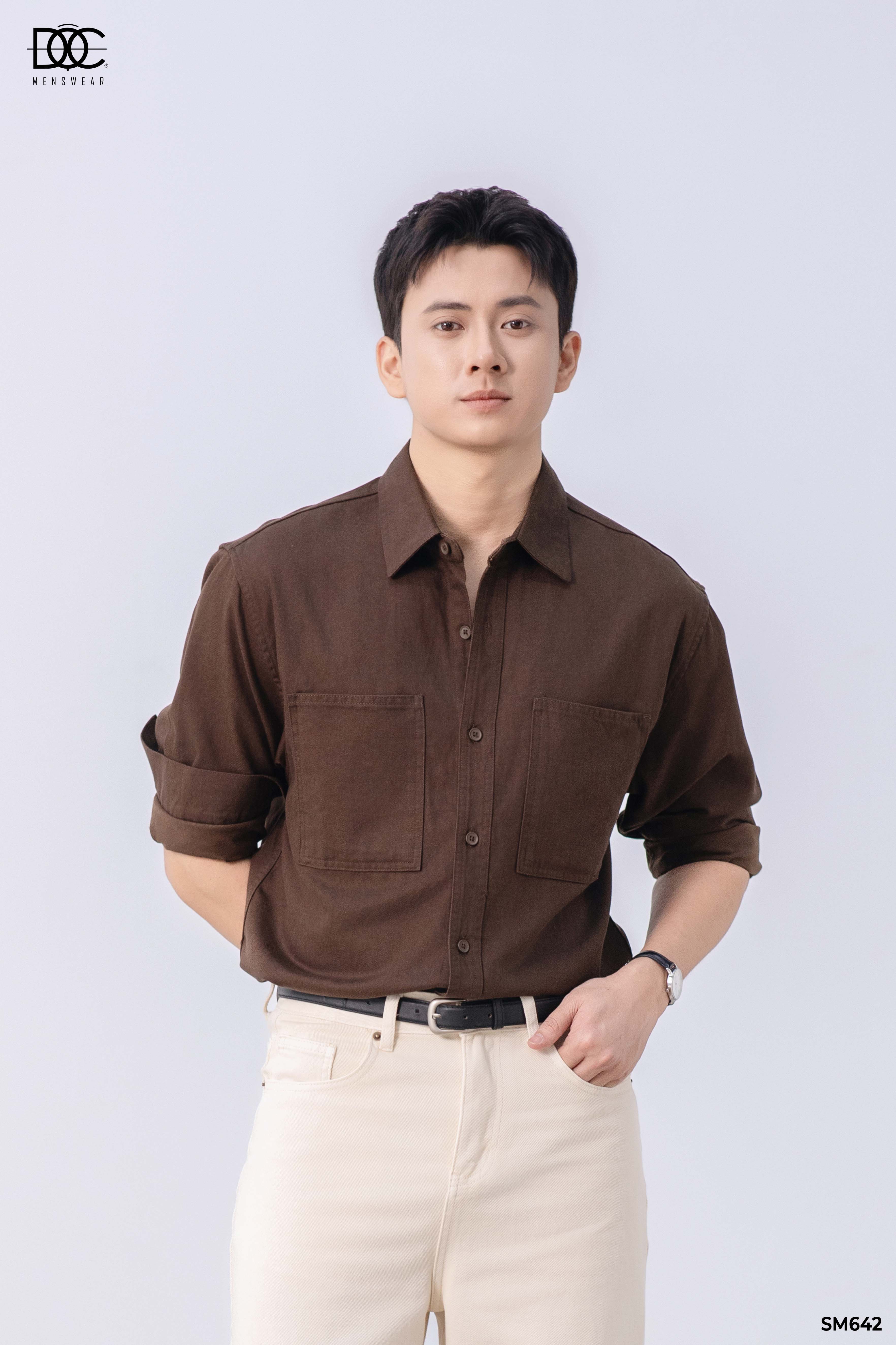 Áo sơ mi túi hộp 2 bên - SM642