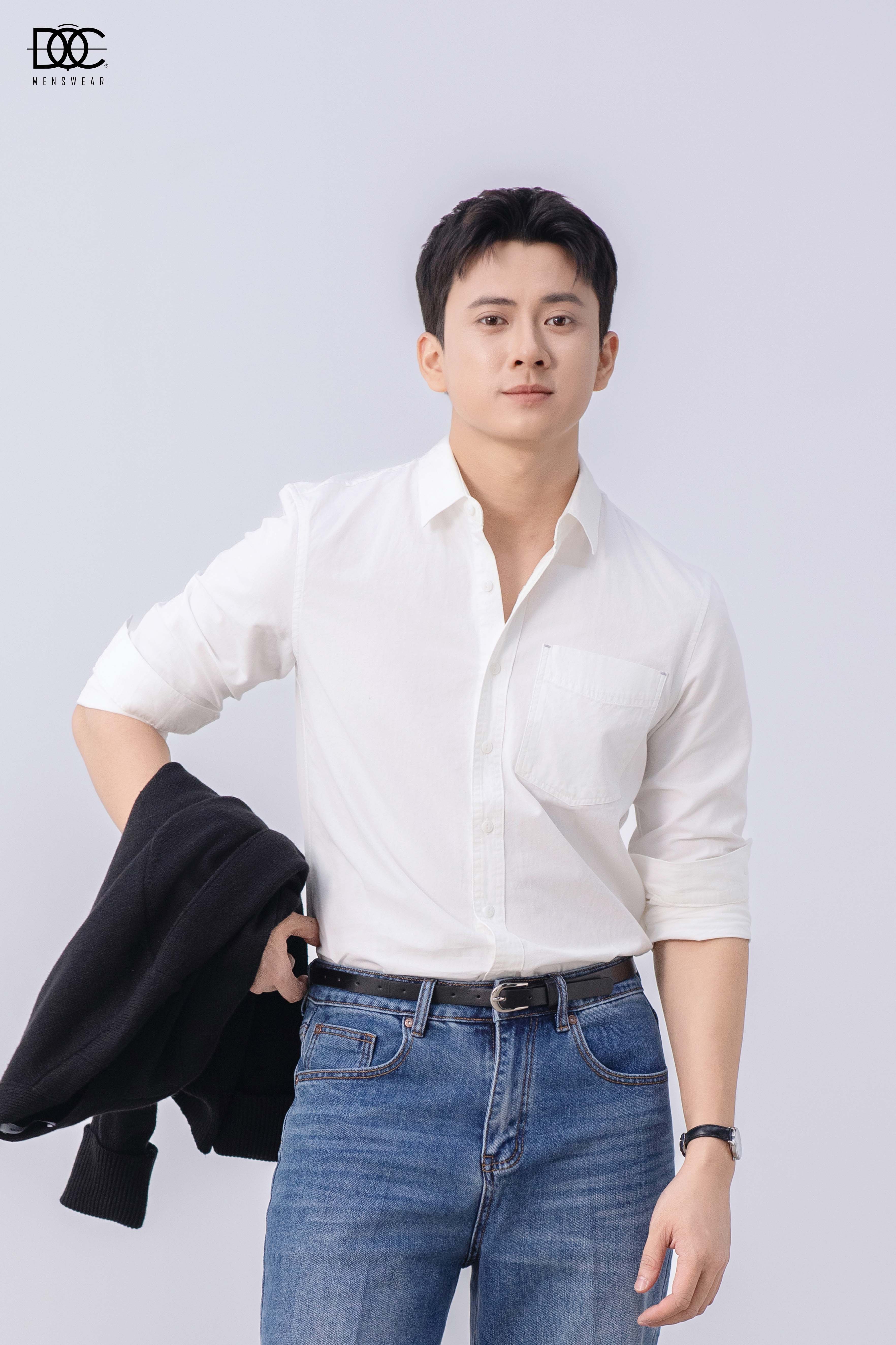 Áo sơ mi vải Kate cơ bản basic - SM596