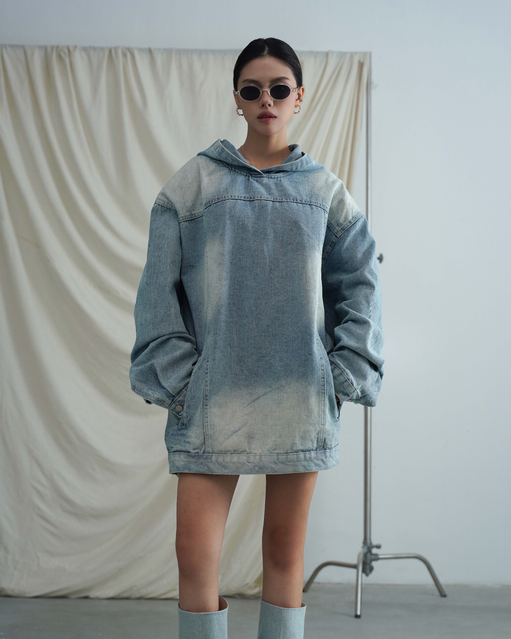 Mallie Denim Hoodie