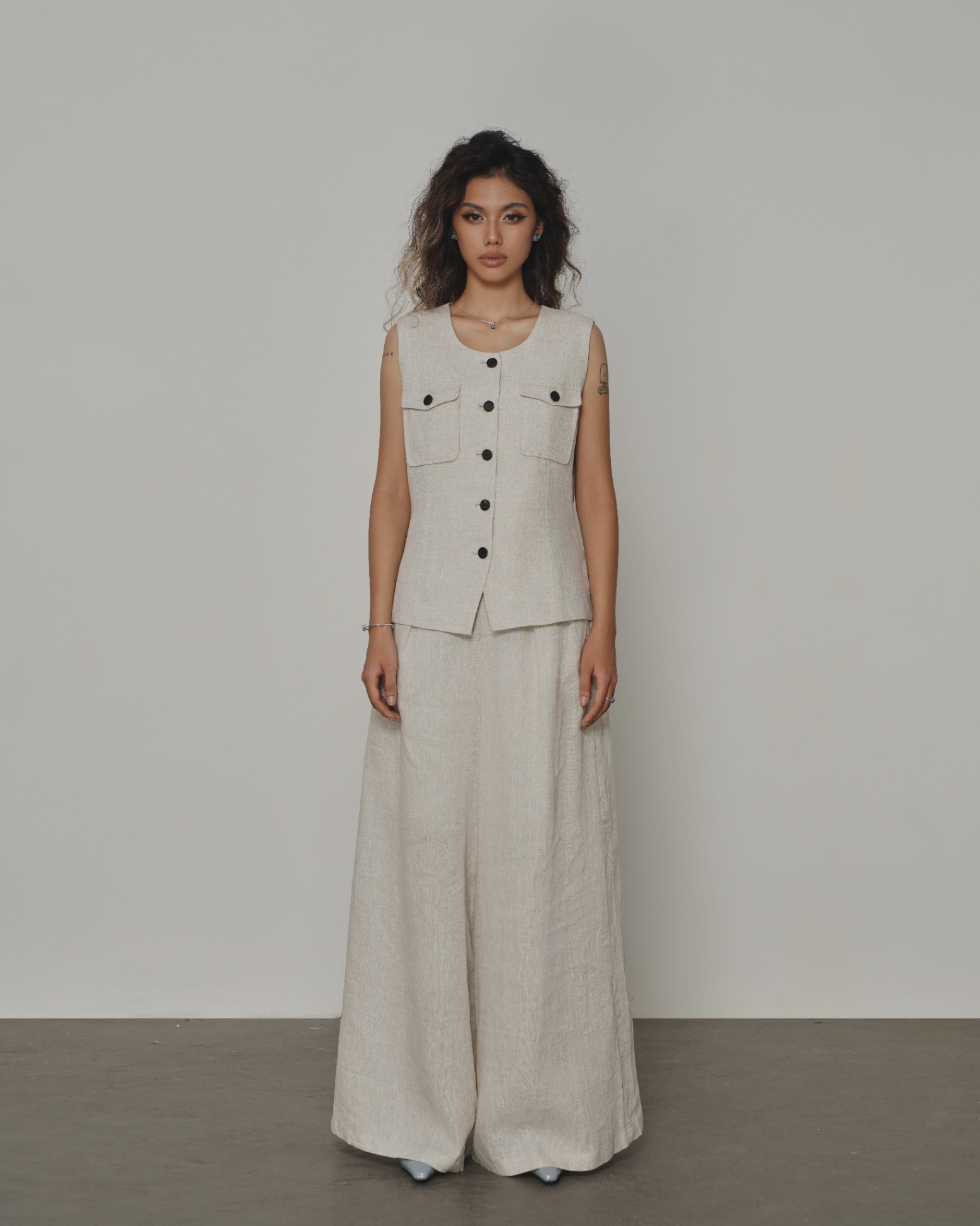 Estella Linen Waistcoat