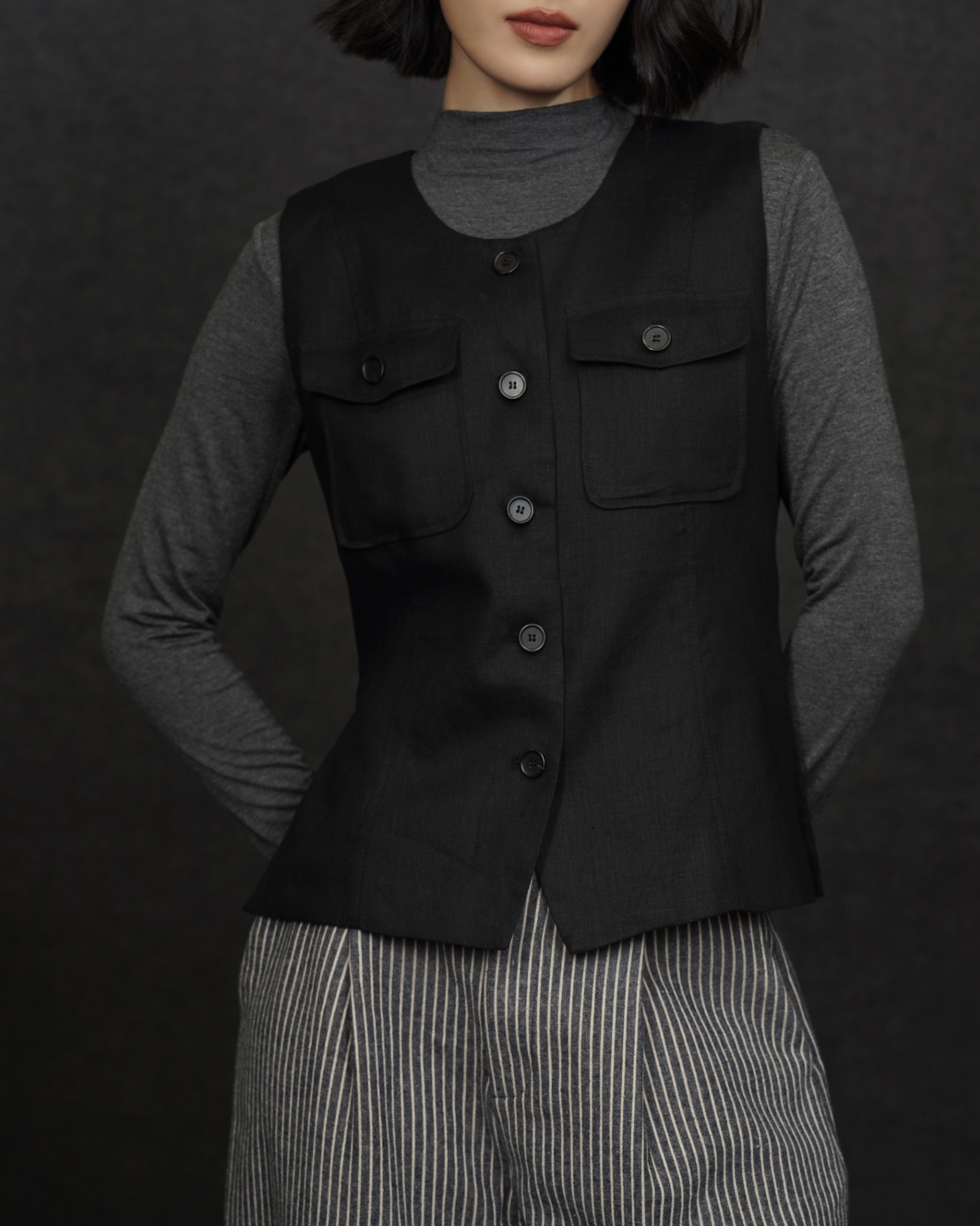 Estella Linen Waistcoat