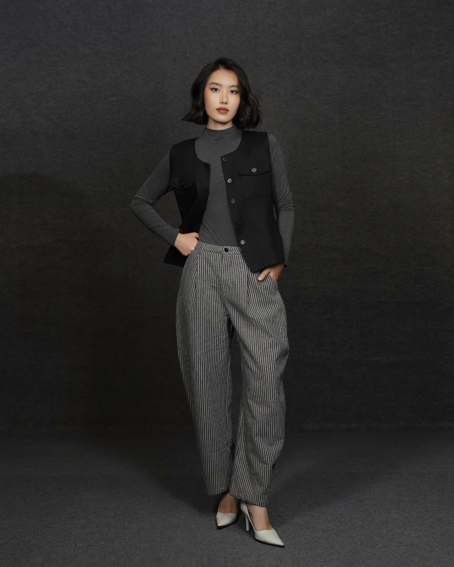 Estella Linen Waistcoat