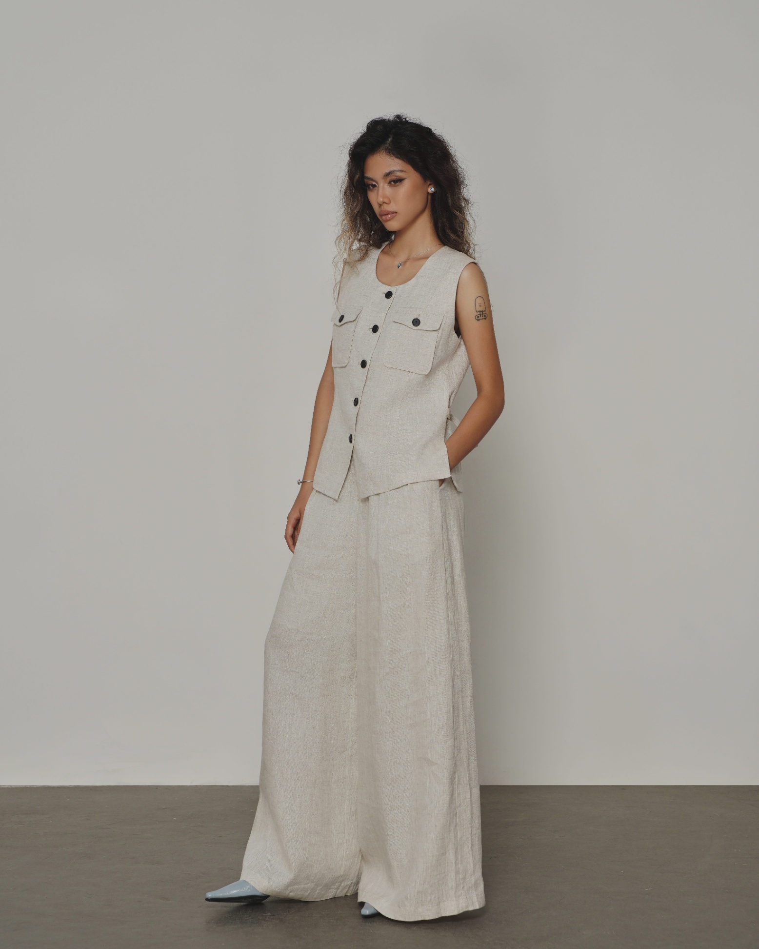Estella Linen Waistcoat