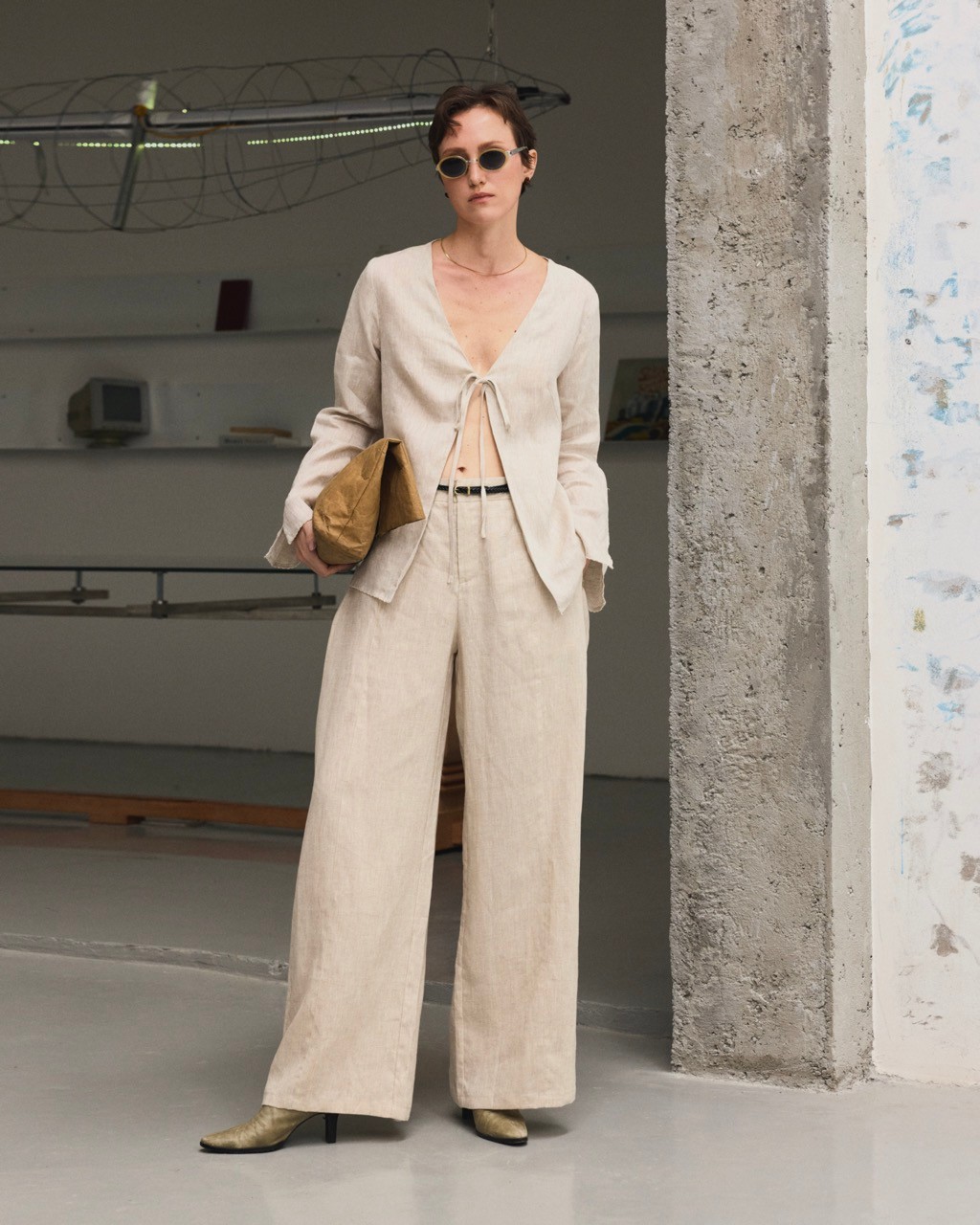 Moro Linen Top