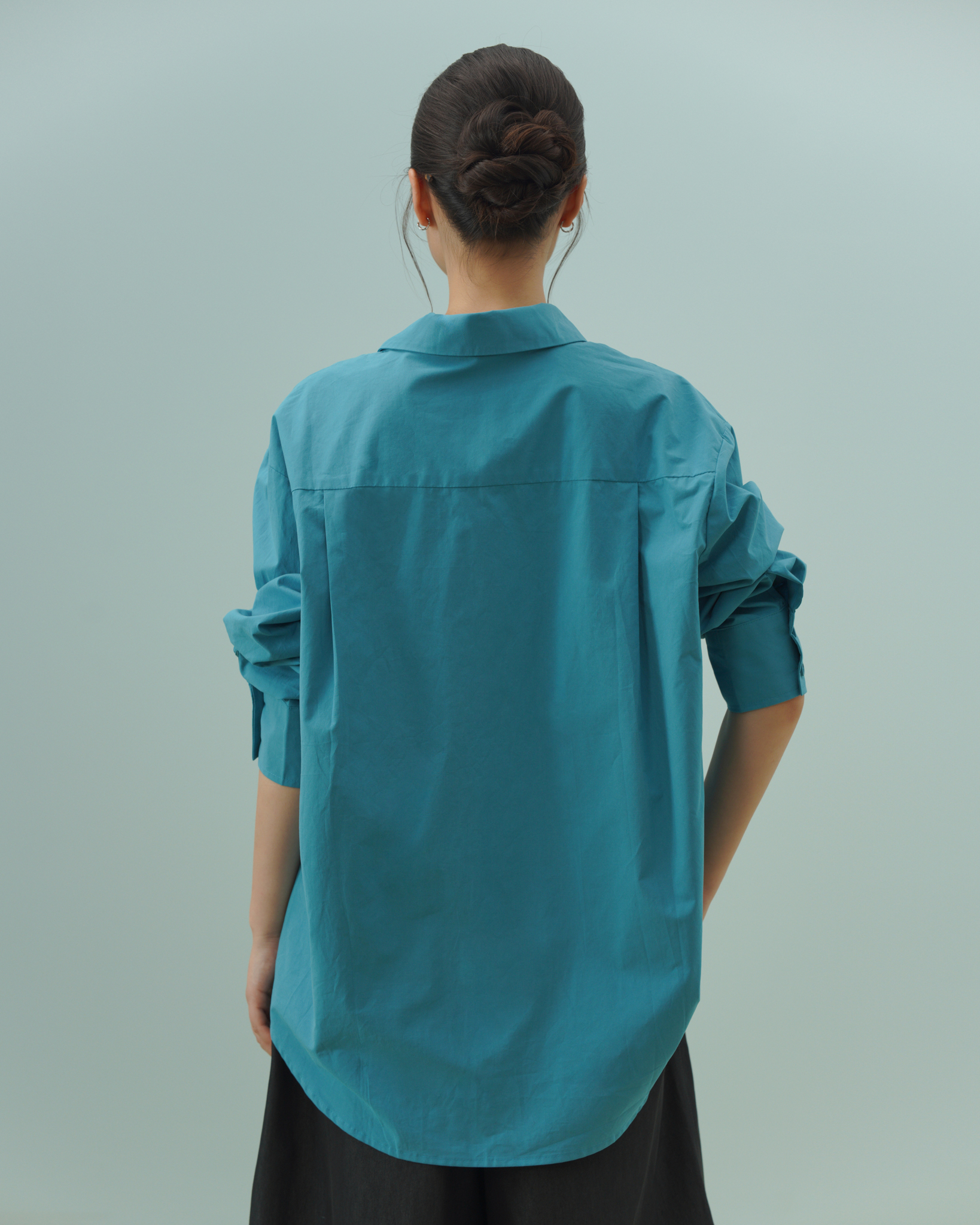 Arden Relaxed Shirt (62063090_Áo sơ mi nữ dài tay dáng rộng basic, từ vải dệt thoi)