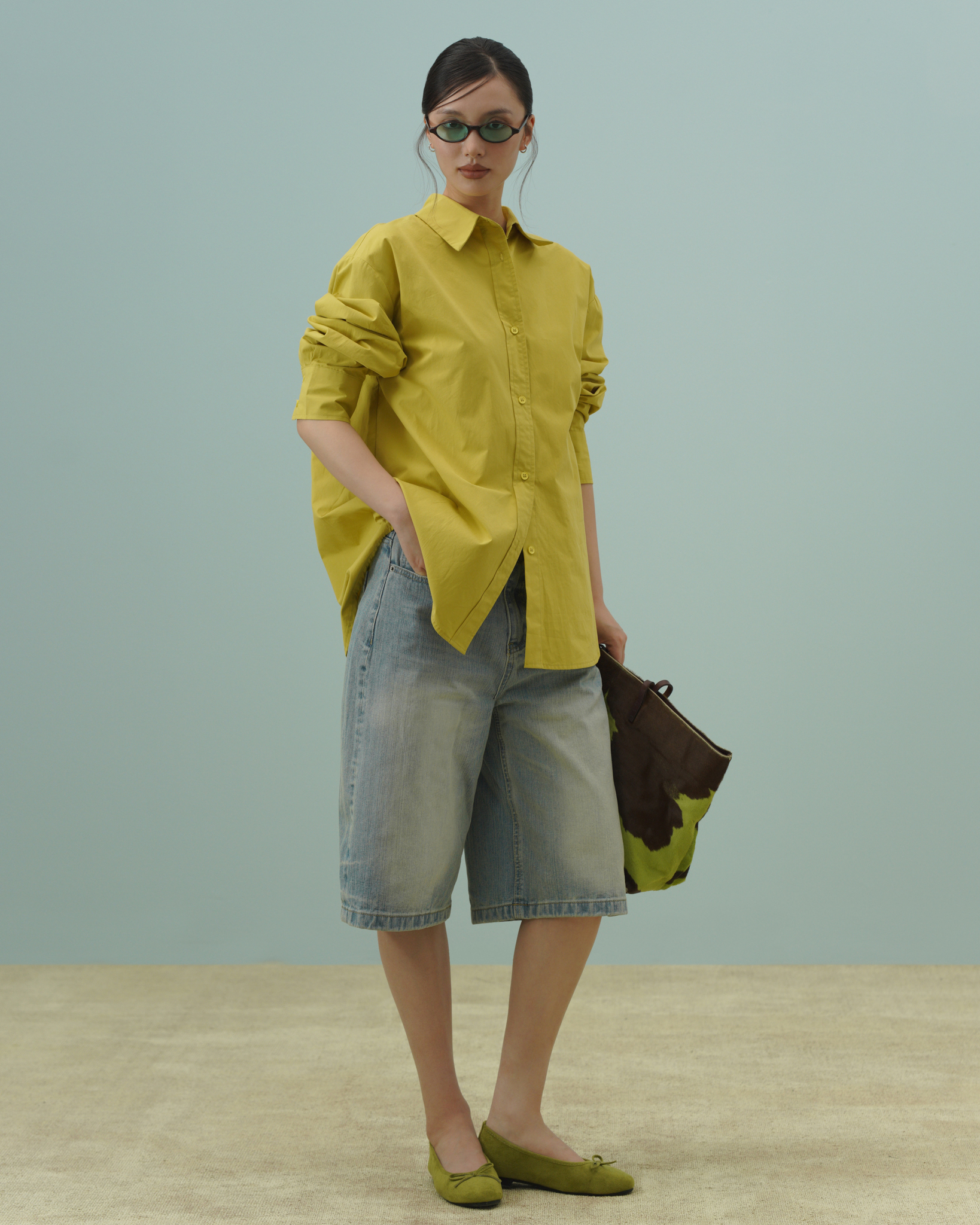 Arden Relaxed Shirt (62063090_Áo sơ mi nữ dài tay dáng rộng basic, từ vải dệt thoi)