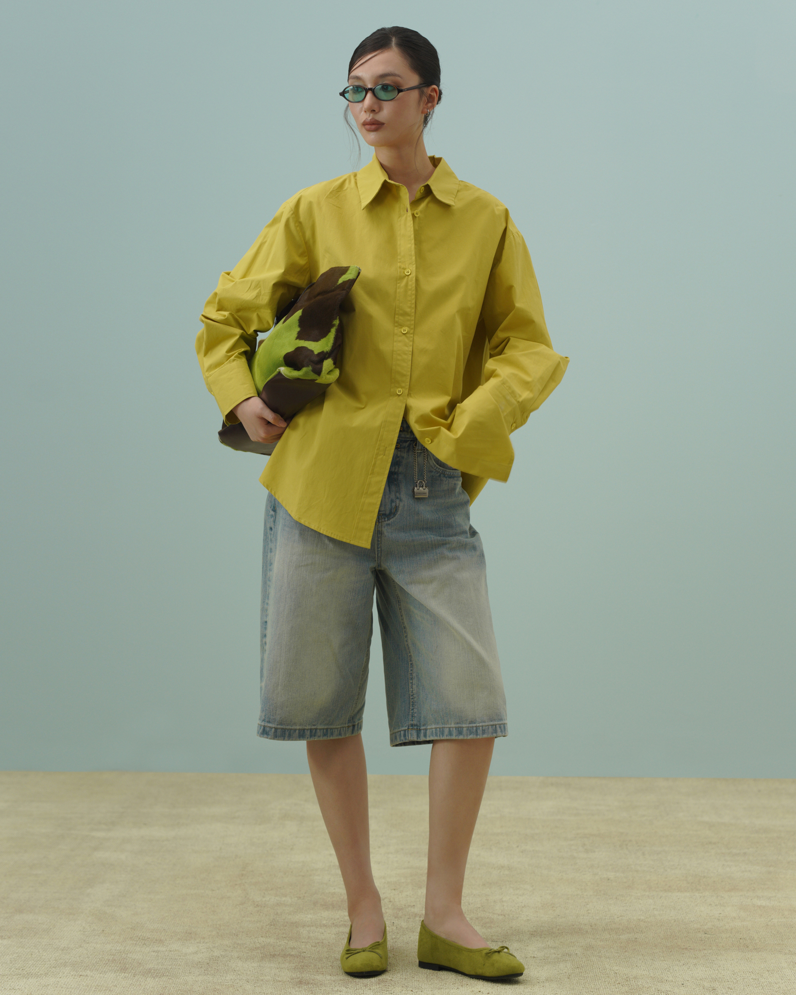 Arden Relaxed Shirt (62063090_Áo sơ mi nữ dài tay dáng rộng basic, từ vải dệt thoi)