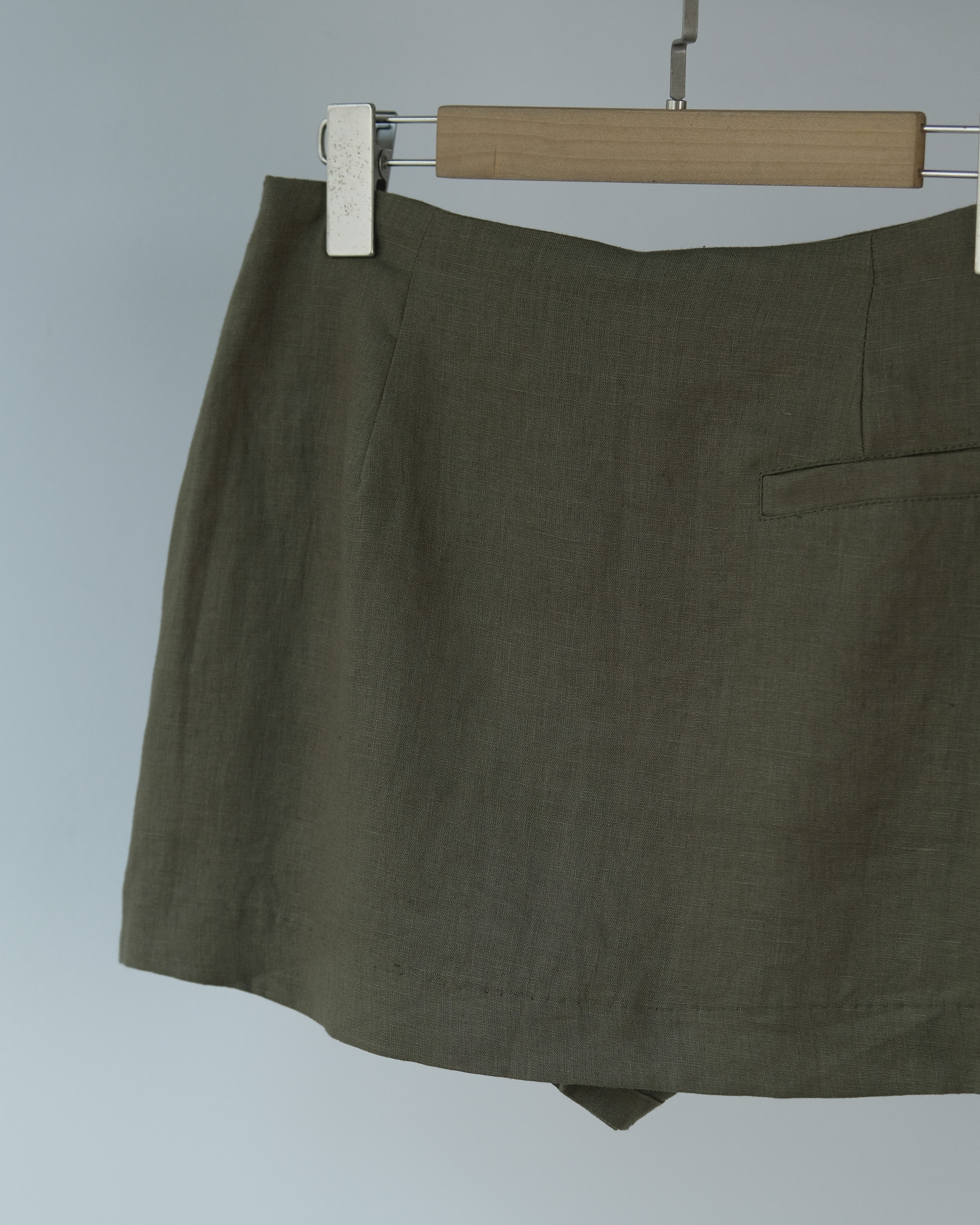 Aurelia Linen Mini Skirt (62045990_Chân váy ngắn nữ có quần đùi lót bên trong, từ vải dệt thoi)