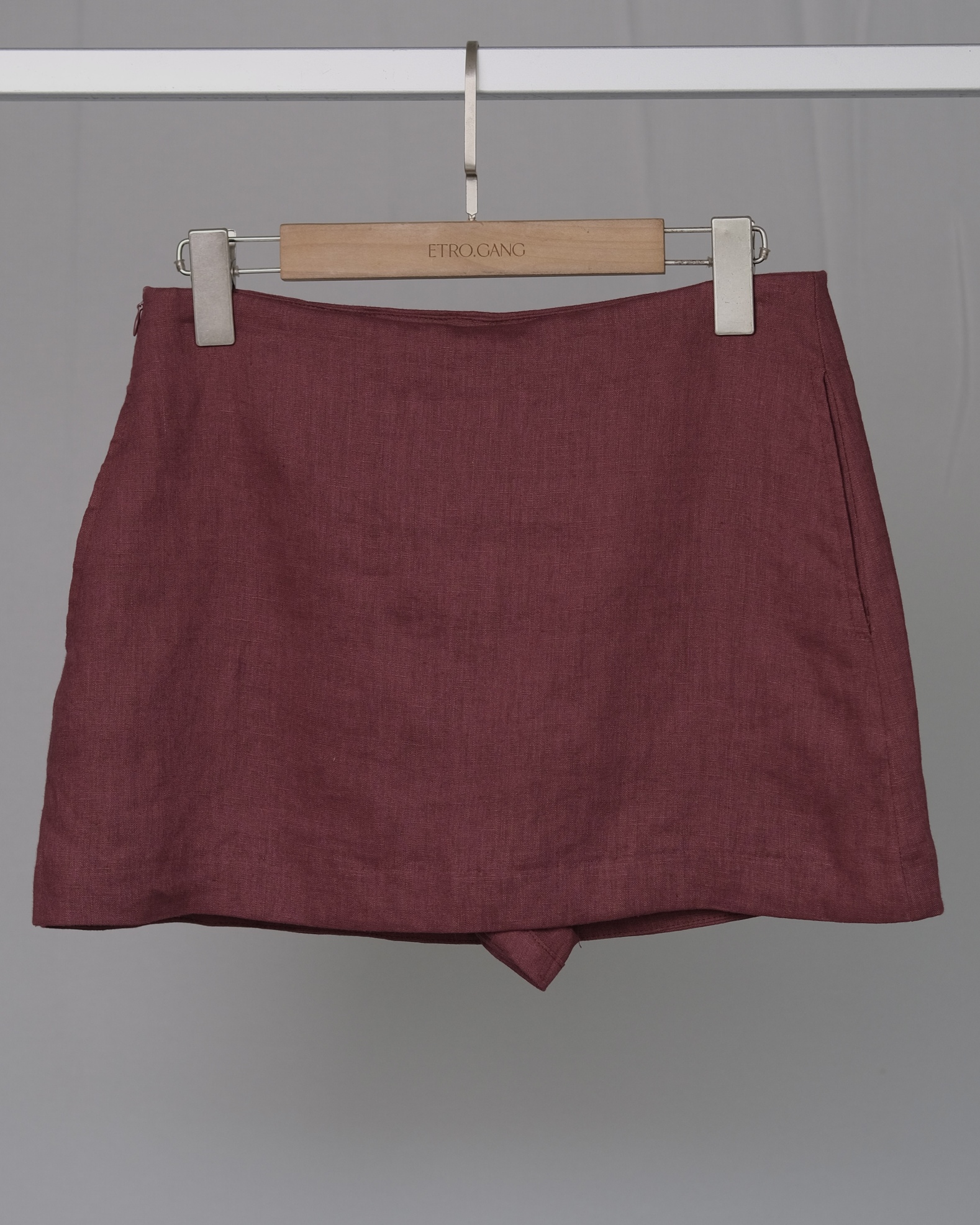 Aurelia Linen Mini Skirt (62045990_Chân váy ngắn nữ có quần đùi lót bên trong, từ vải dệt thoi)