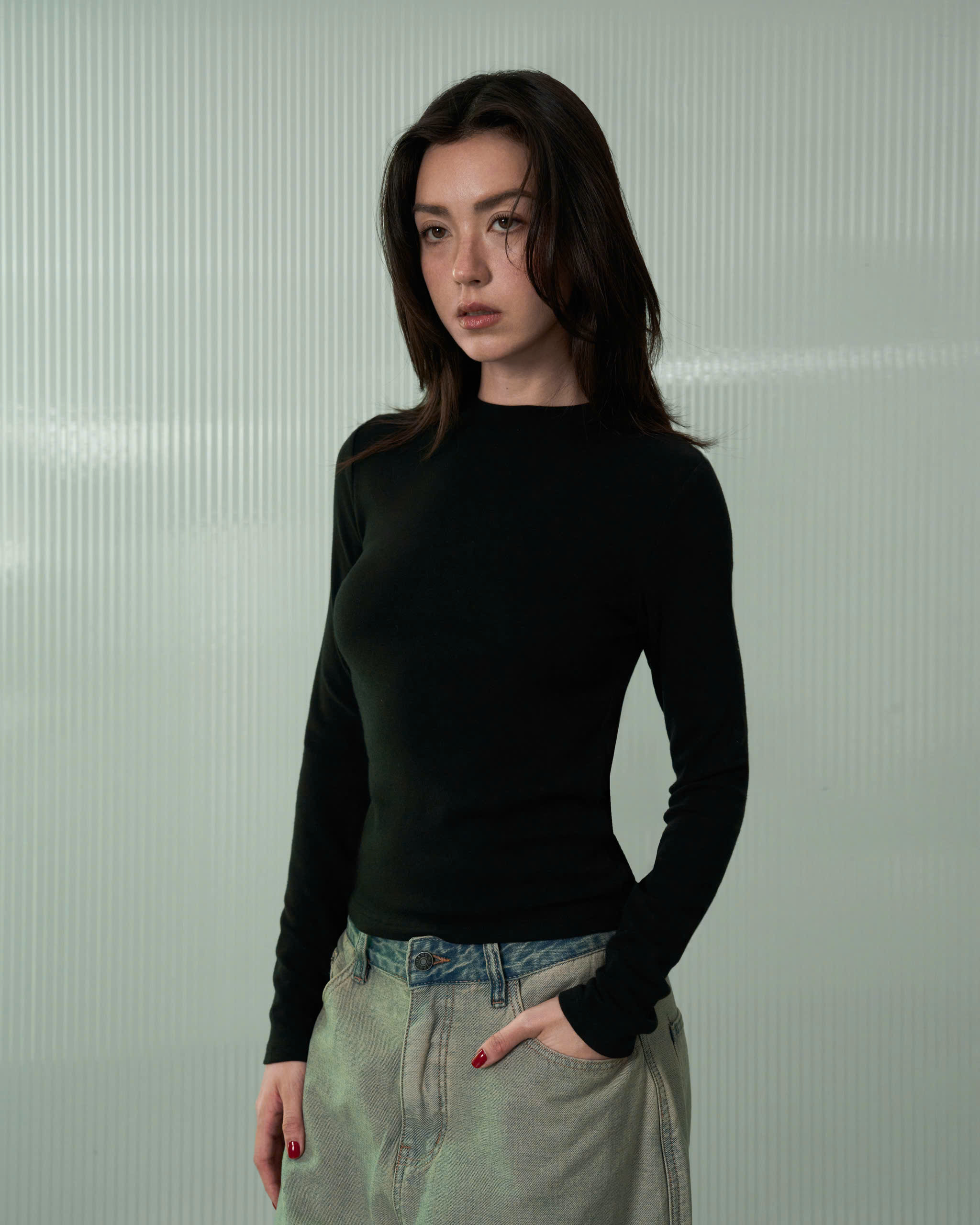 Essential Longsleeve (61109000_Áo dài tay trơn basic)