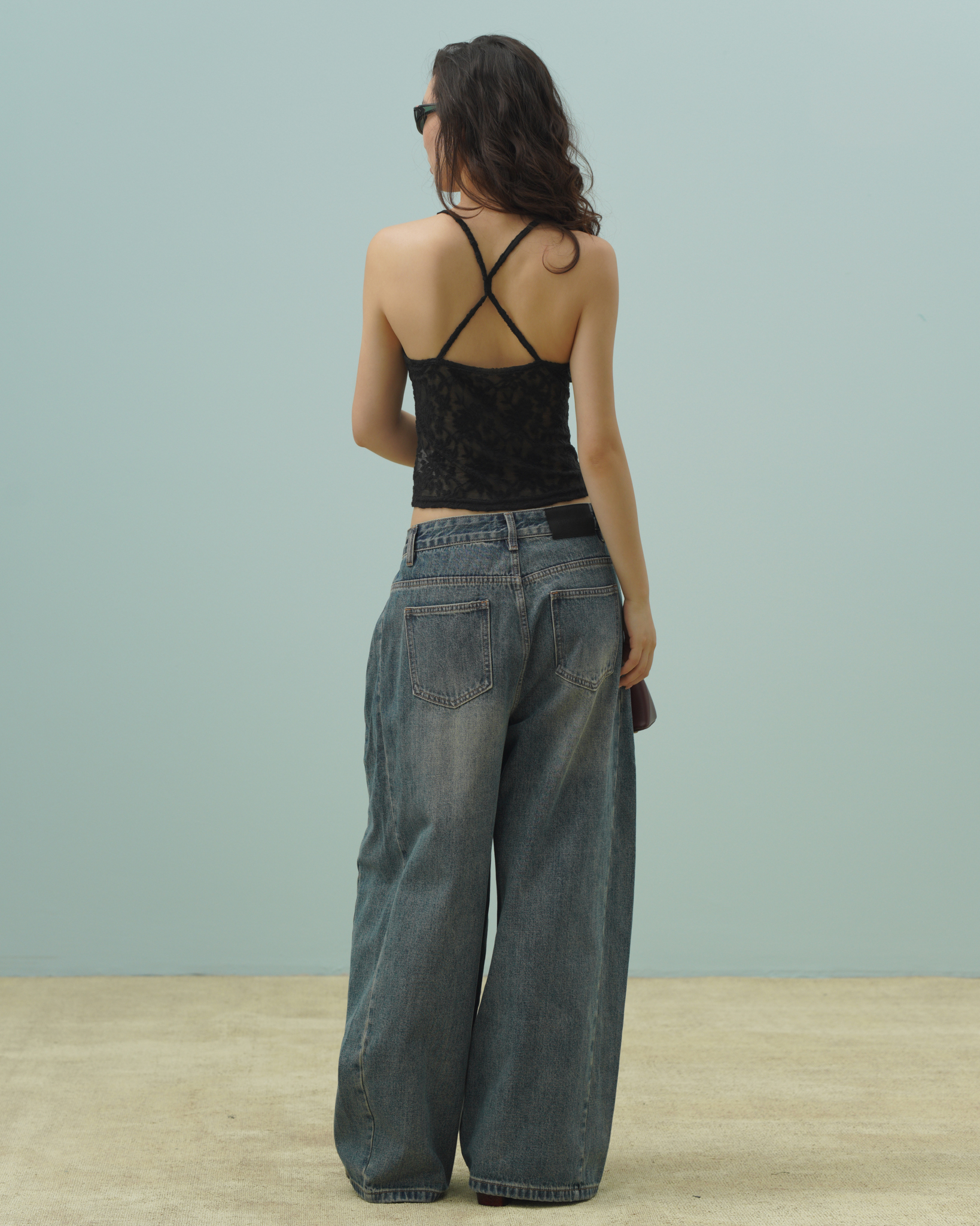 Madder Wide Leg Jeans (62046200_Quần bò dài nữ ống suông thụng, vải dệt thoi)