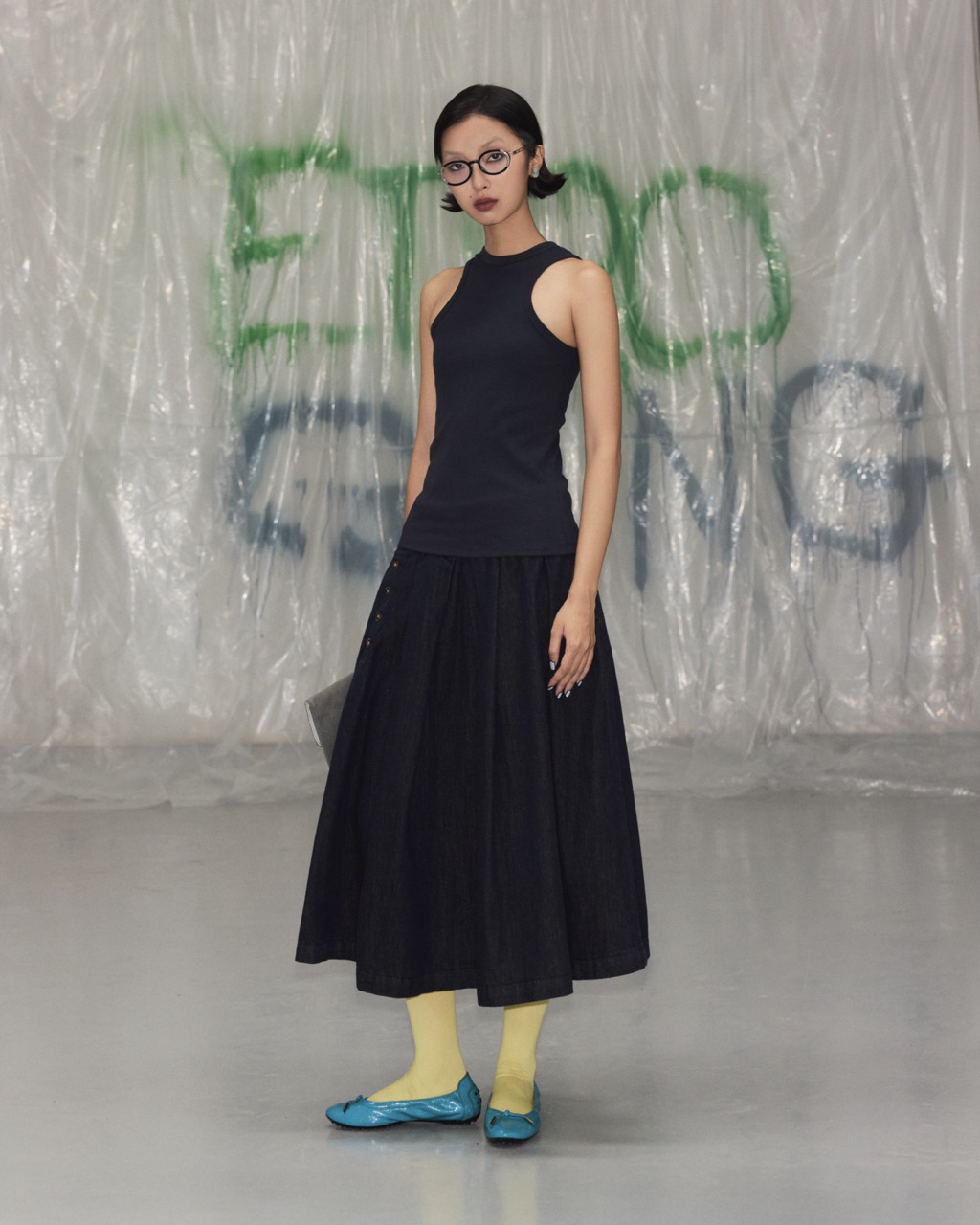 Rafferty Denim Midi Skirt