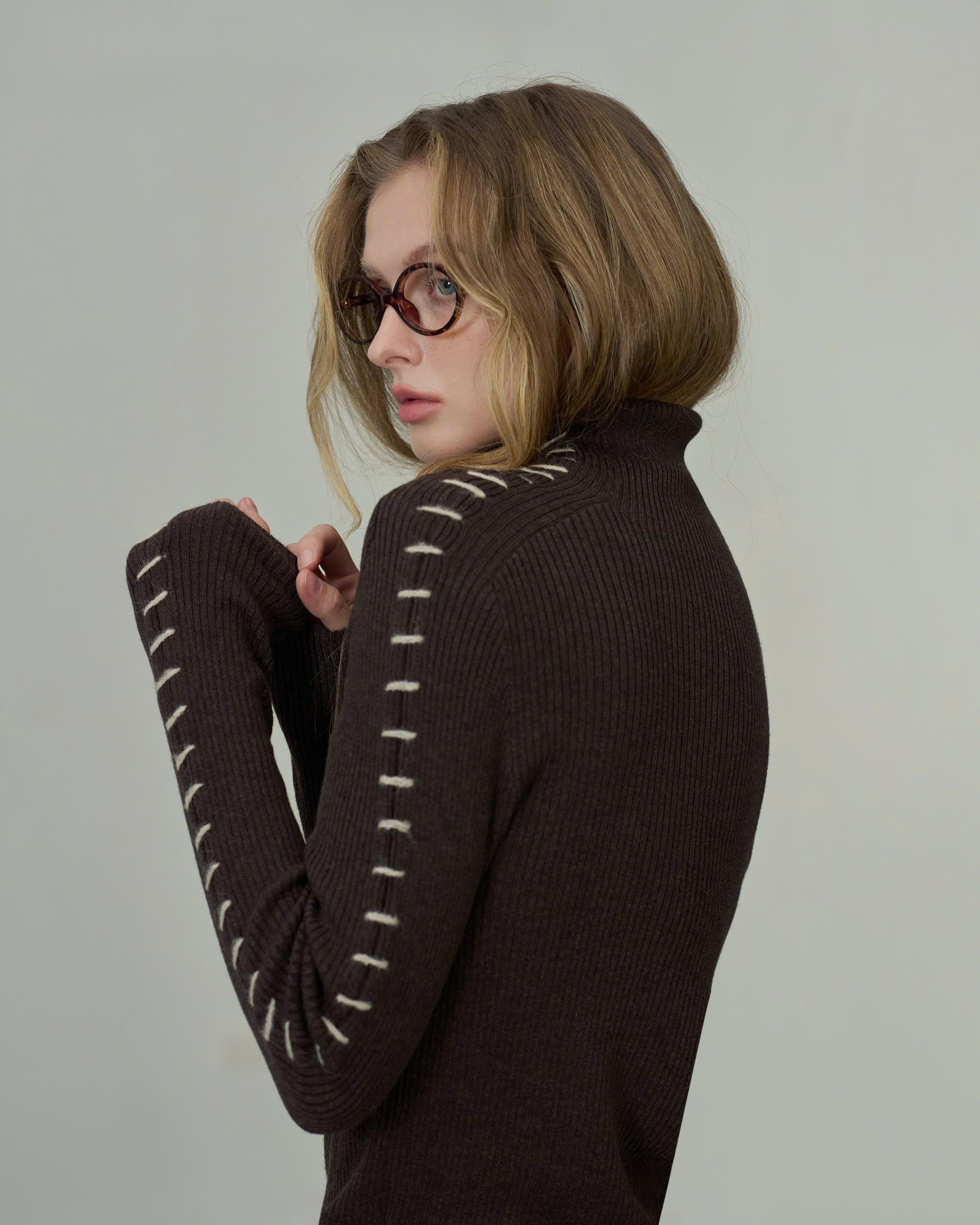 Stitchline Knit Top