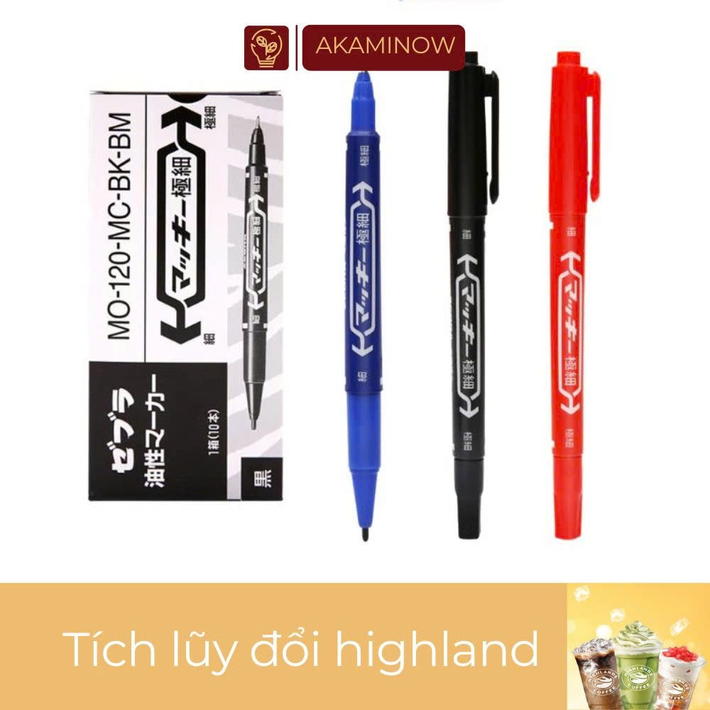 Bút viết bảng không xóa được MO120 (BK)