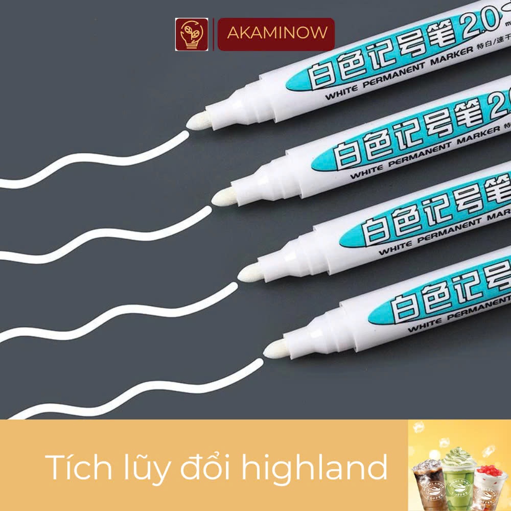 Bút lông dầu màu trắng