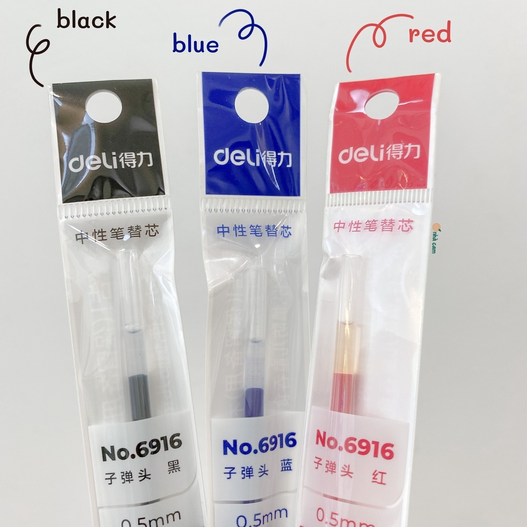 Ruột bút gel Deli 6916 - Thay thế cho bút Deli 6600ES, S108, A025B