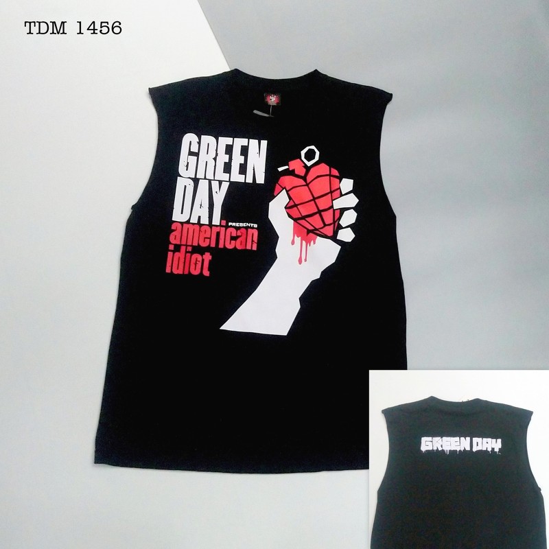 Áo Rock: áo không tay Green Day TDM 1456