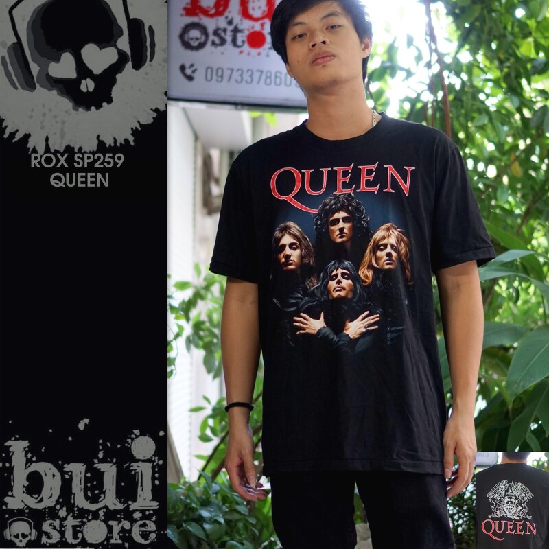 Áo Rock: áo phông Queen ROX SP259 - Đen - M