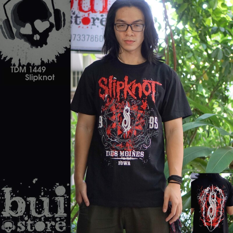 Áo Rock: áo phông Slipknot TDM 1449 - Đen - XL