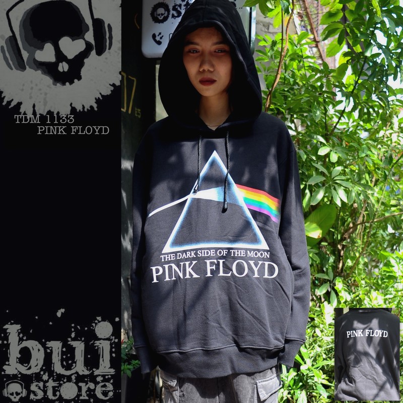 Áo Rock: áo Hoodie chui nỉ dày Pink Floyd TDM 1133