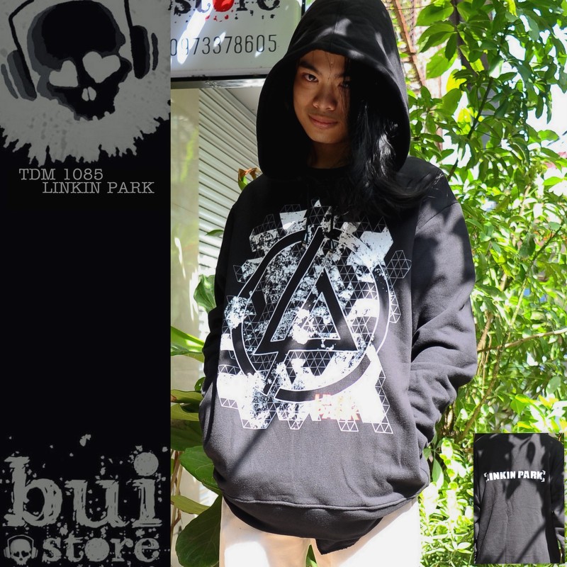 Áo Rock: áo Hoodie chui nỉ dày Linkin Park TDM 1085