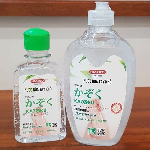 Nước rửa tay khô KAZOKU (Hương trà xanh) 510ml