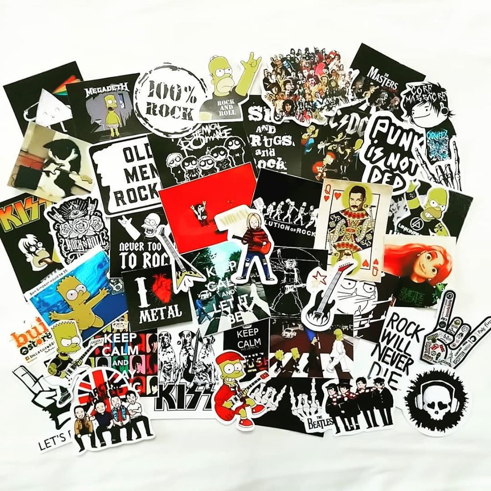 Sticker Rock 02: combo 40 chiếc khác nhau