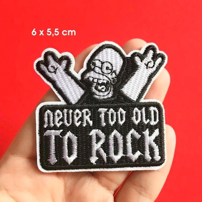 Patch BUI 156 Simpson - Never too old to rock