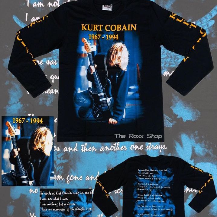 Áo Rock: áo Dài tay Kurt Cobain - Nirvana ROX MS055