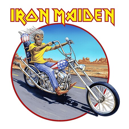 Áo Rock: áo phông trắng Iron Maiden HR 162T