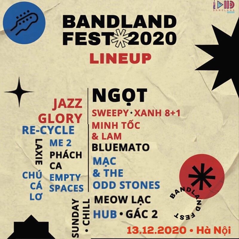 Vé Bandland Fest - 13/12/2020