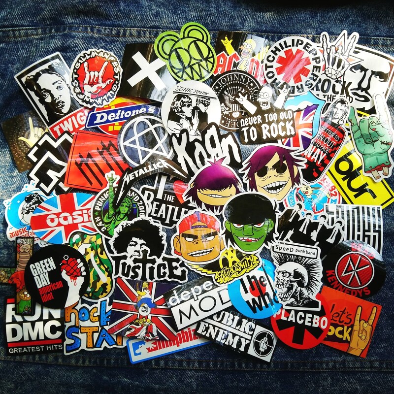 Sticker Rock 06 - combo 50 chiếc khác nhau