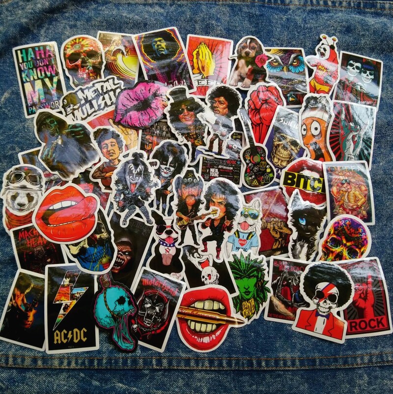 Sticker Rock 11: combo 50 chiếc khác nhau