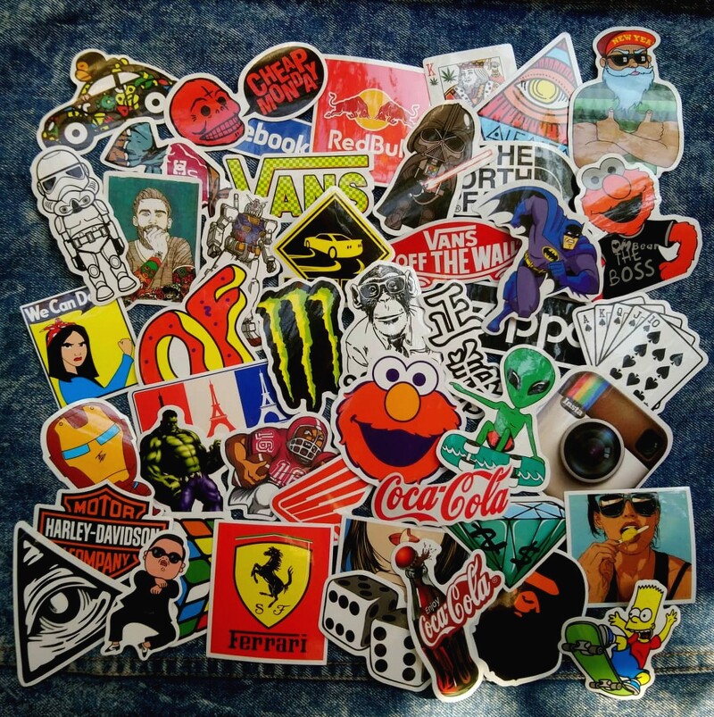 Sticker Rock 12: combo 45 chiếc khác nhau