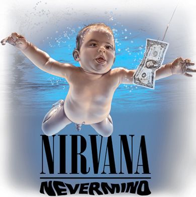 Áo Rock: áo phông trắng Nirvana HR 055