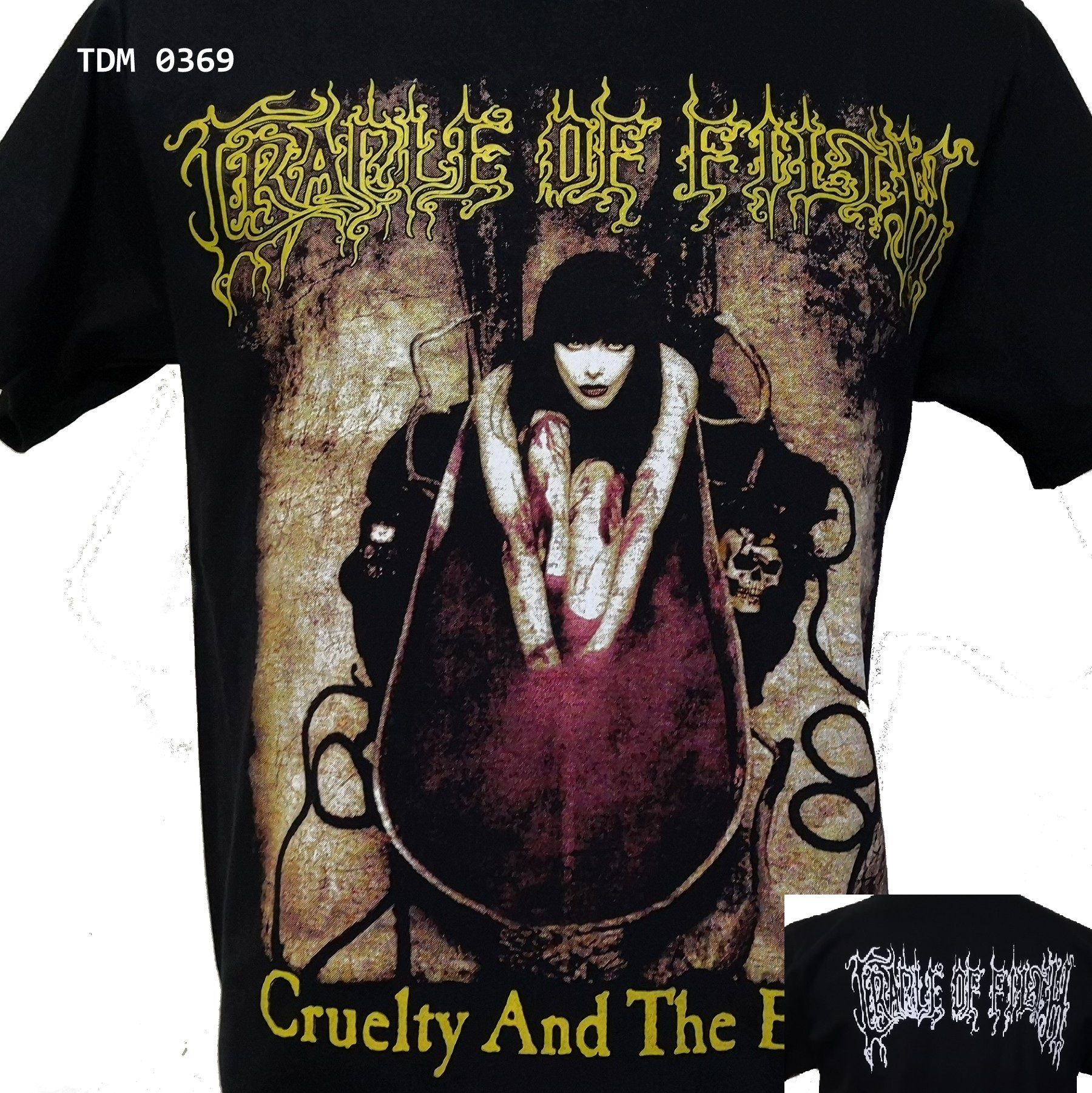 Áo Rock: áo phông Cradle of Filth TDM 0369 - Đen - L