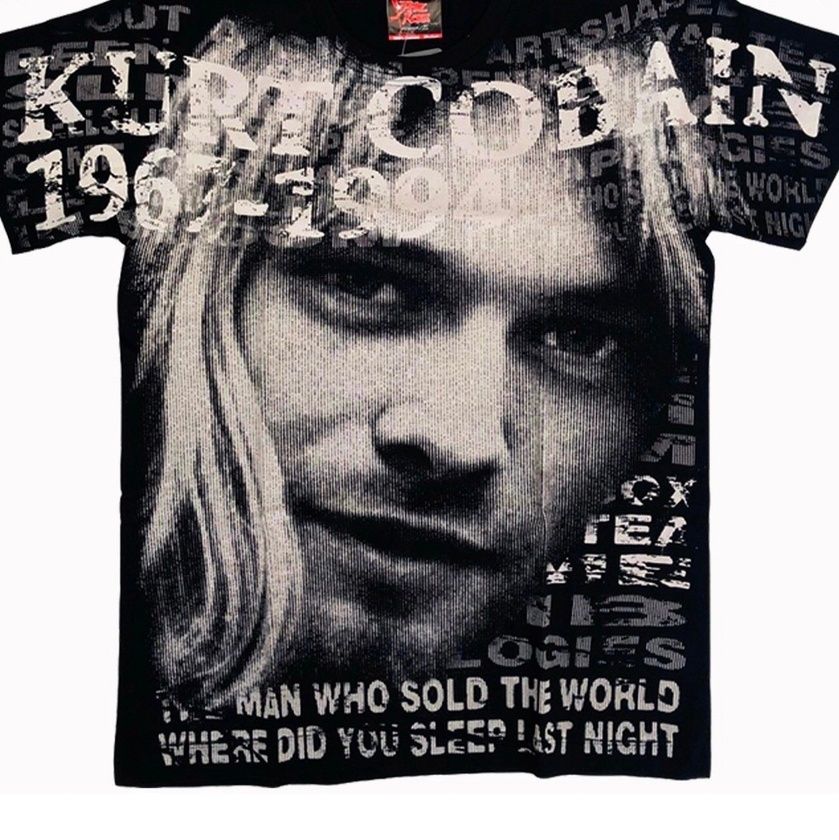 Áo Rock: áo phông Kurt Cobain - Nirvana ROX MSD04 in tràn