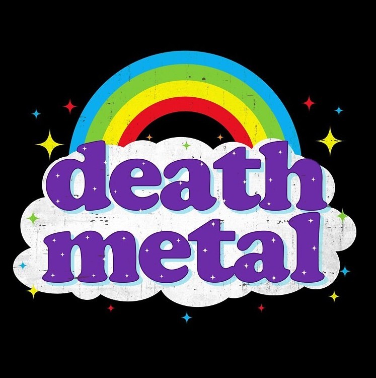 Móc khóa Rainbow death metal 01