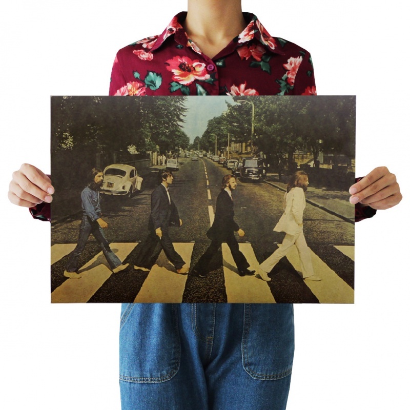 Poster giấy kraft The Beatles