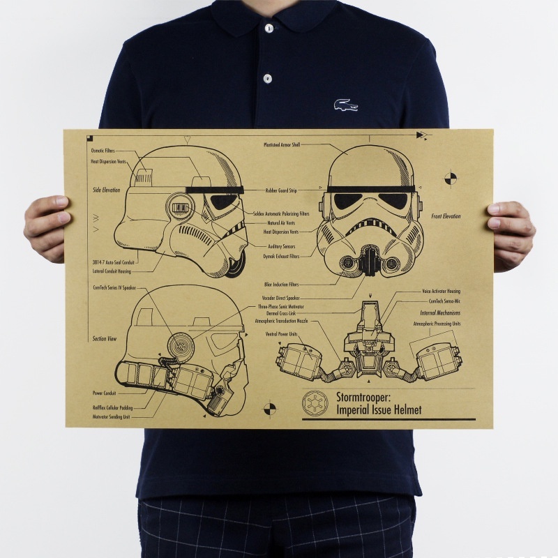 Poster giấy kraft Stormtrooper