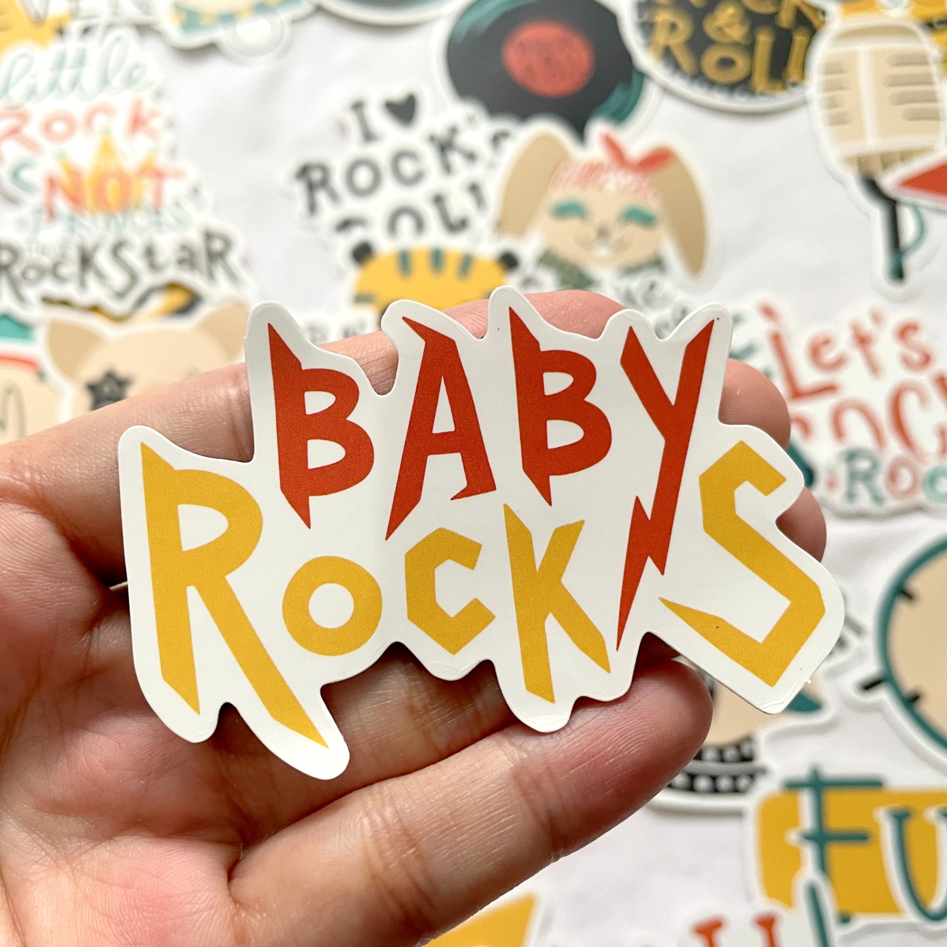 Sticker Baby Rock - combo 50 chiếc khác nhau - Sticker 03