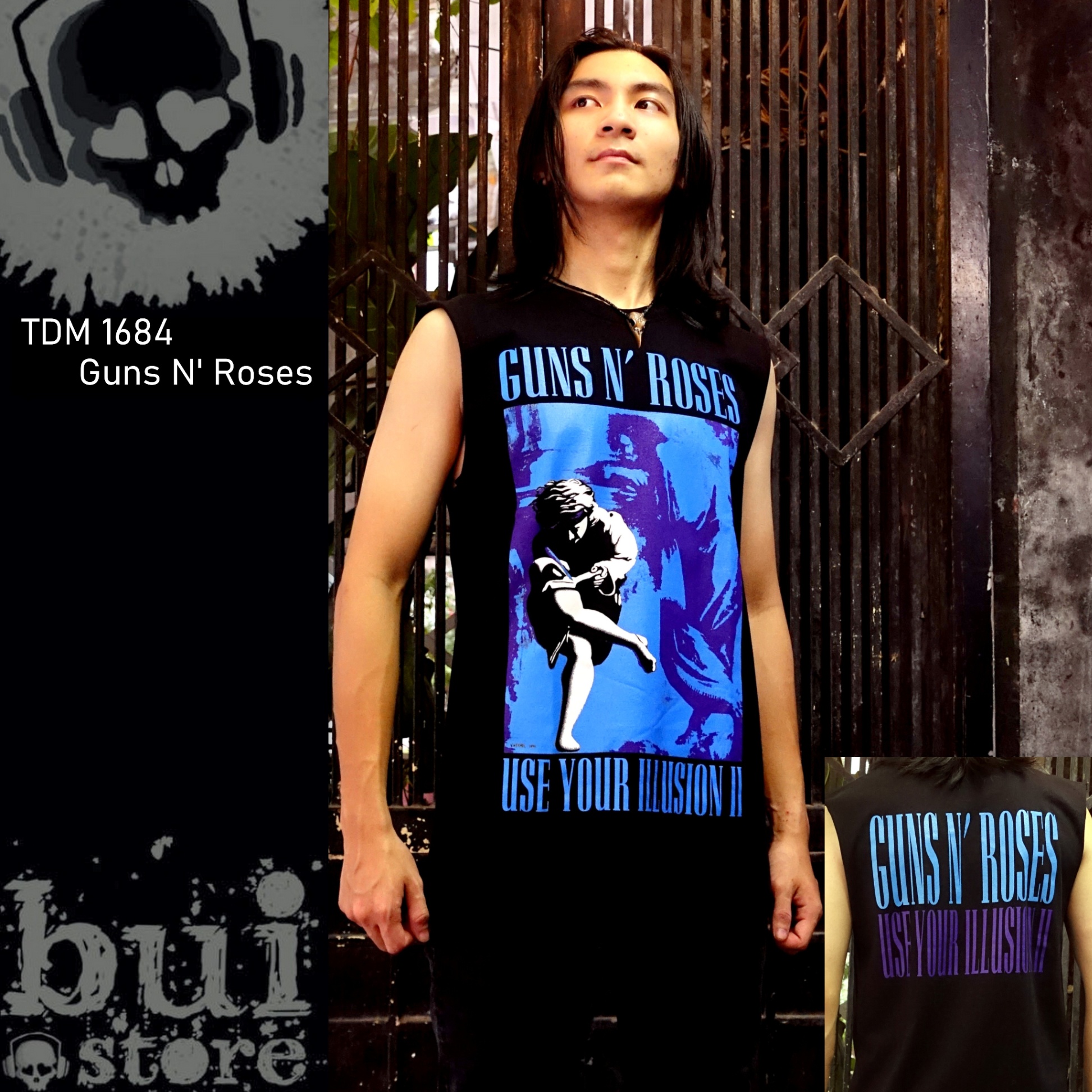 Áo Rock: áo không tay Guns N' Roses TDM 1684