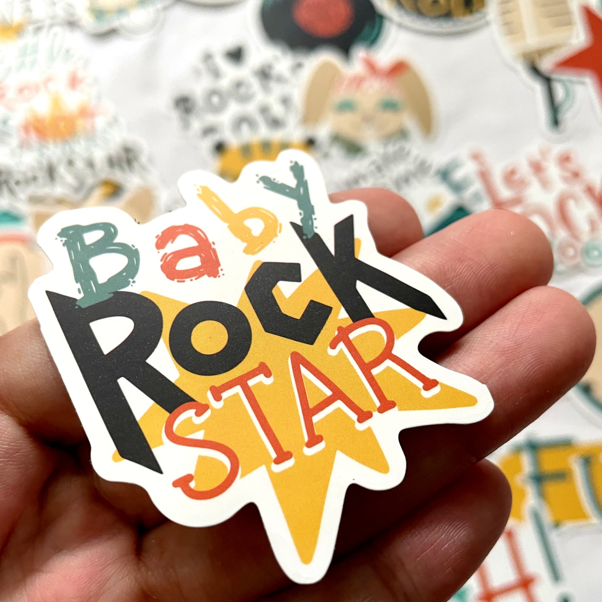 Sticker Baby Rock - combo 50 chiếc khác nhau - Sticker 03