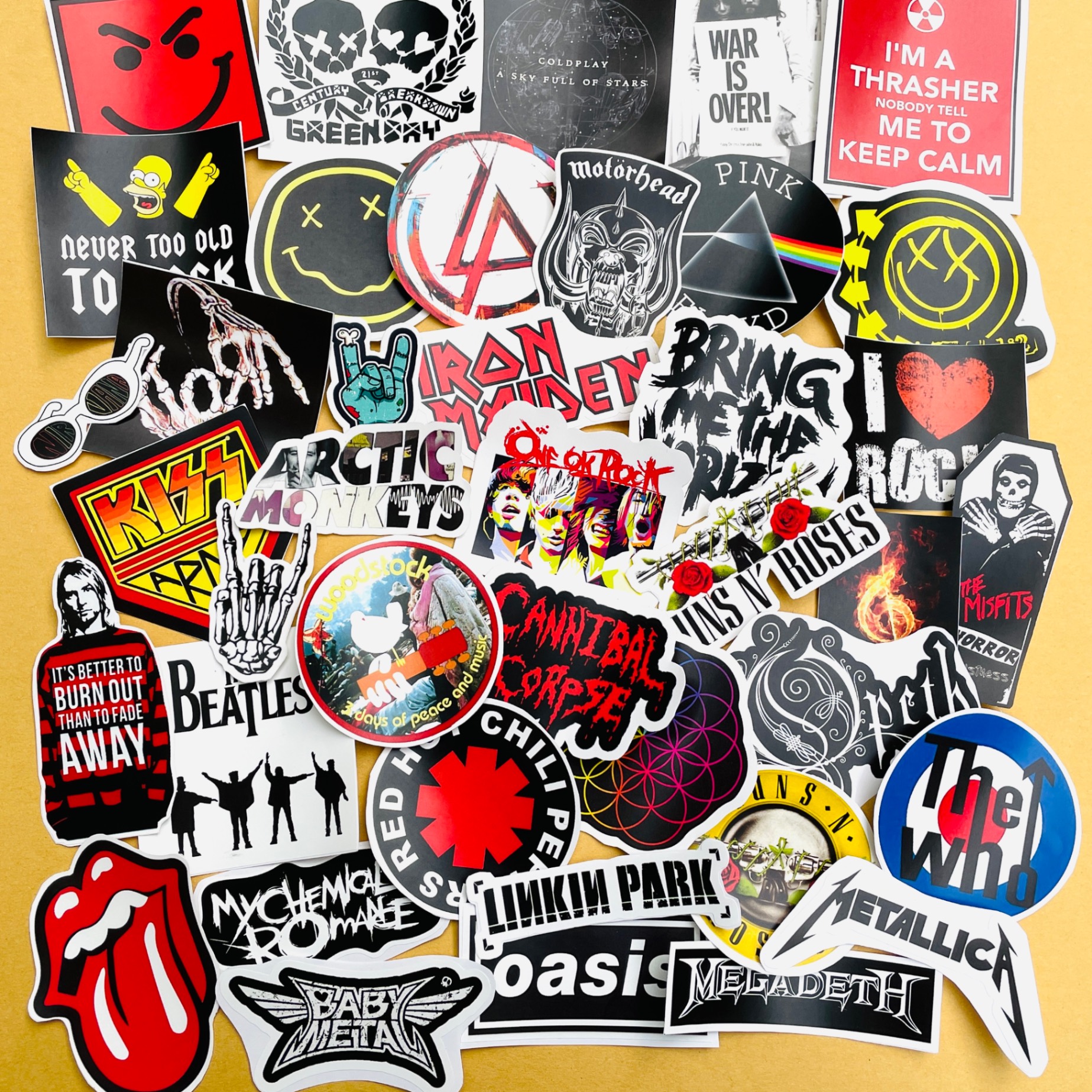 Sticker Rock 01: combo 40 chiếc khác nhau