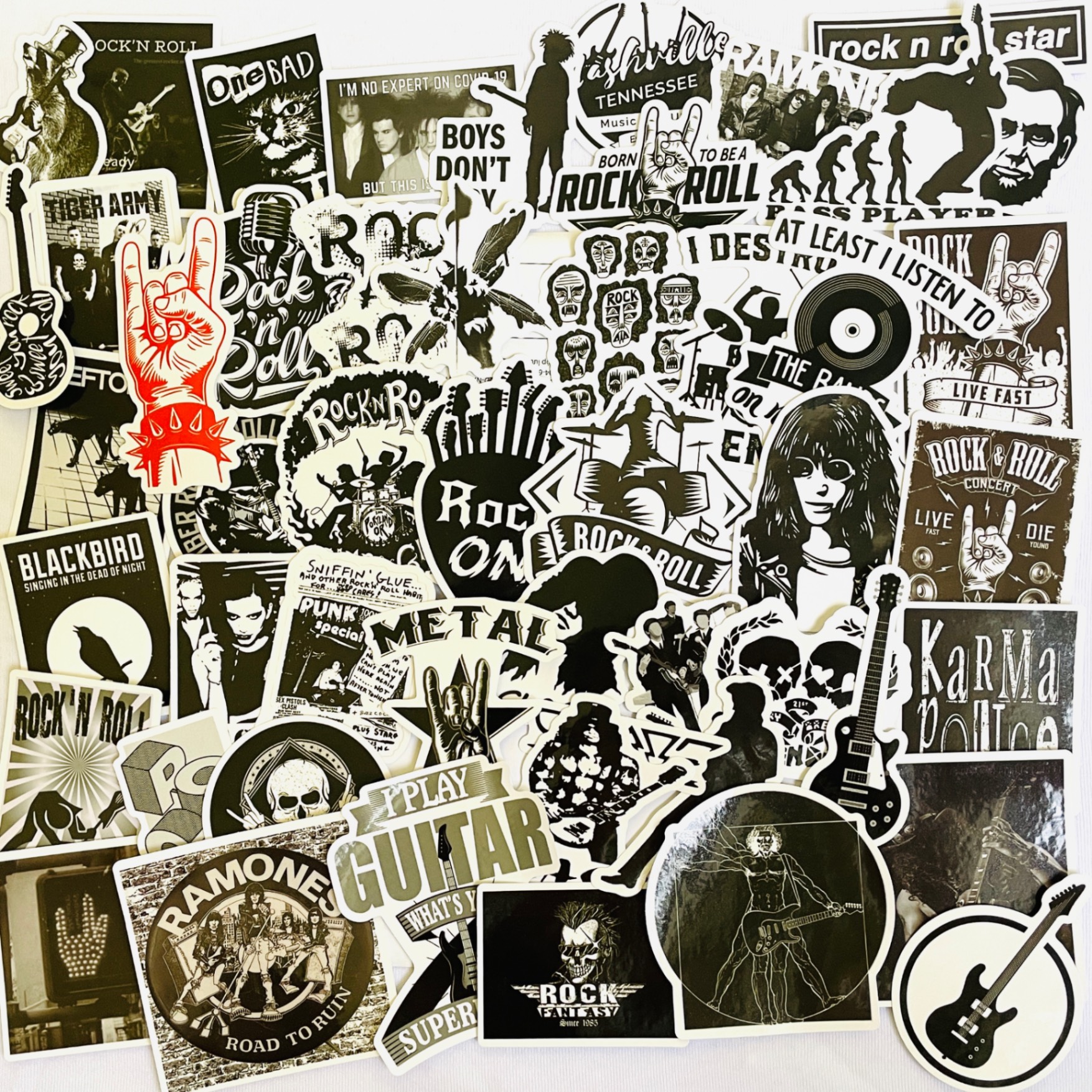 Sticker Rock 16 - combo 50 chiếc khác nhau - Sticker 16