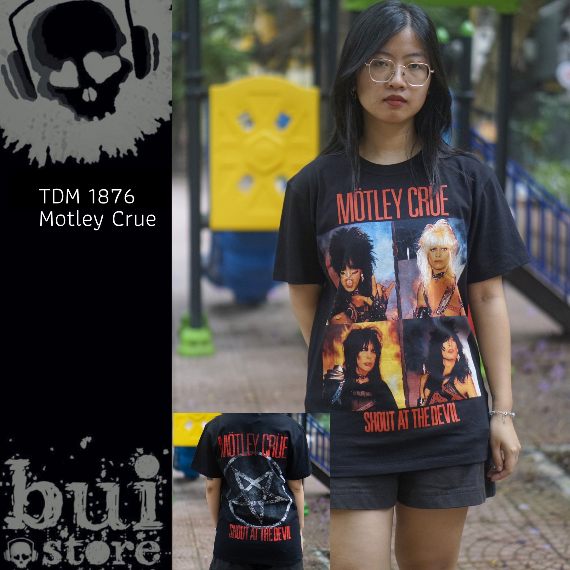 Áo Rock: áo phông Motley Crue TDM 1876