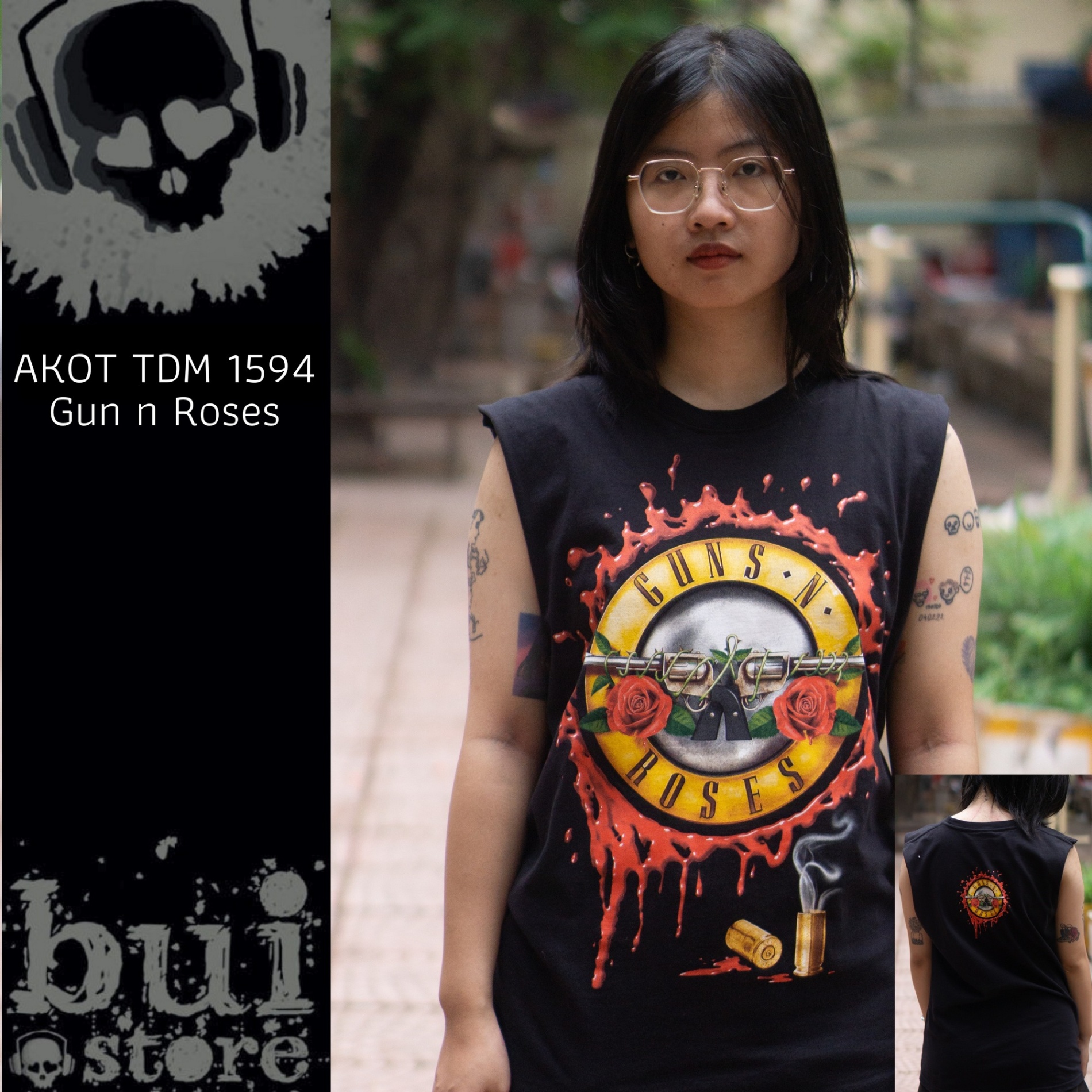 Áo Rock: áo không tay Guns N' Roses TDM 1594