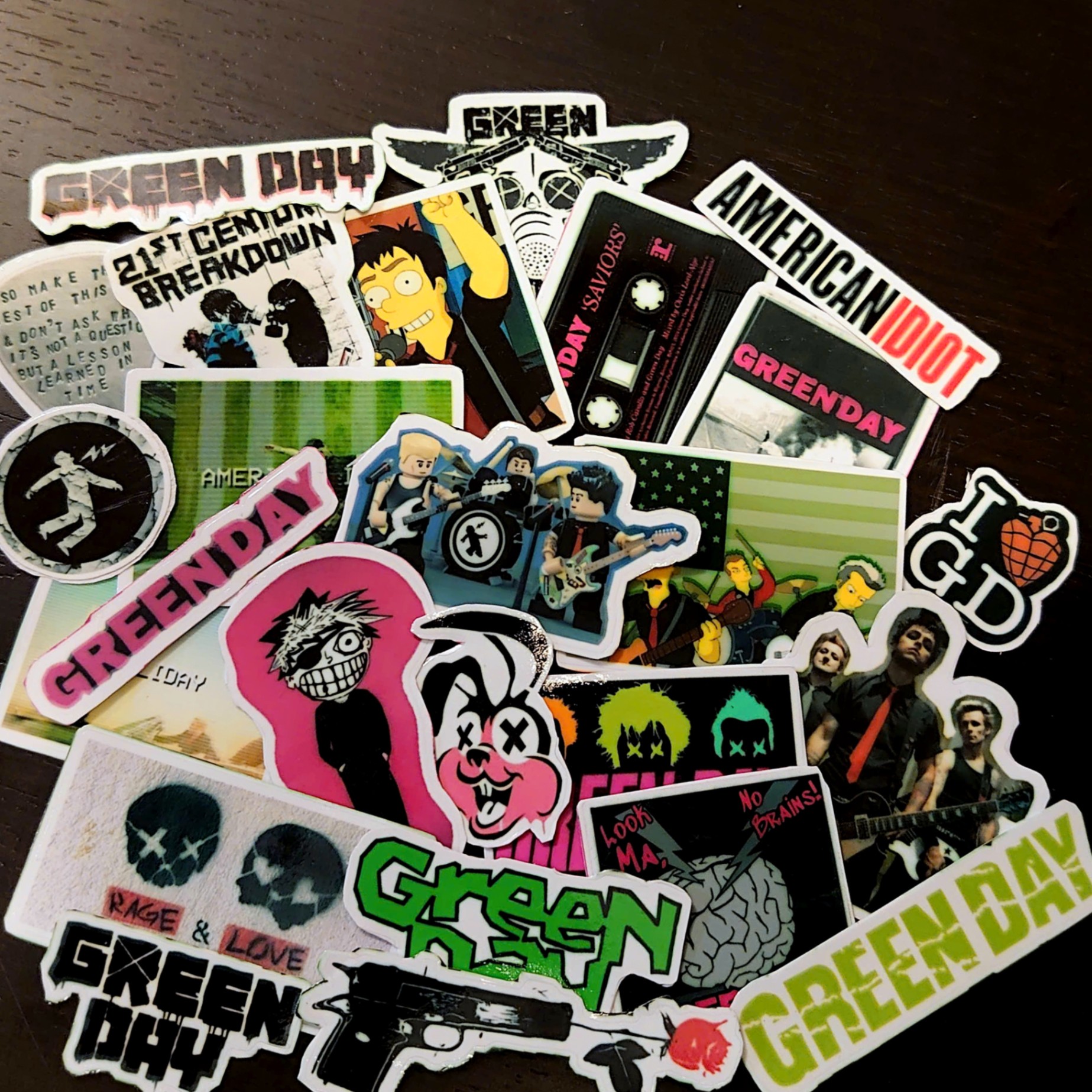 Sticker Green Day 03 - combo 24 chiếc khác nhau - Sticker 43